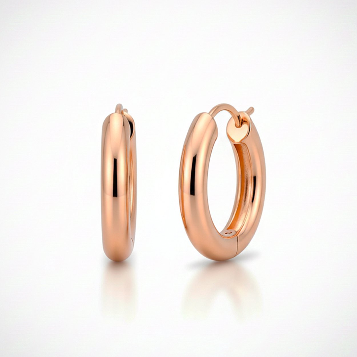 Rose Gold Hoop Earrings