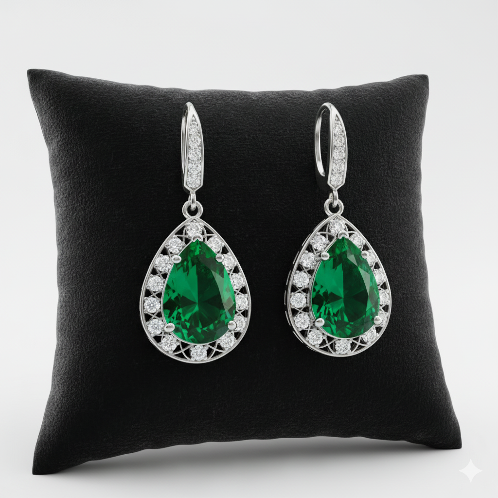 Diamond Hoop Earrings