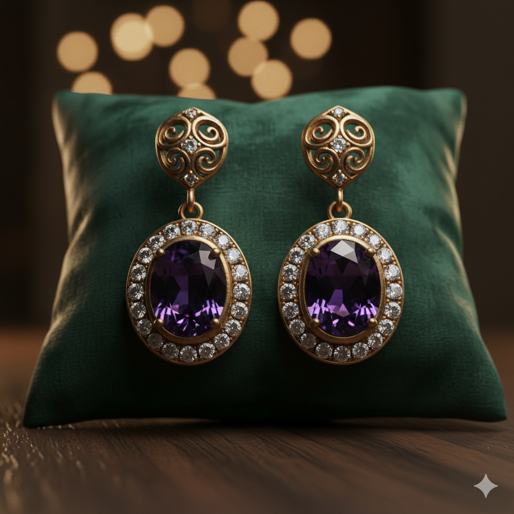 Gold Plate Studs Earring