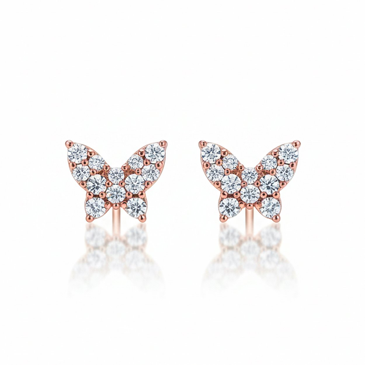 Crystal Butterfly Studs
