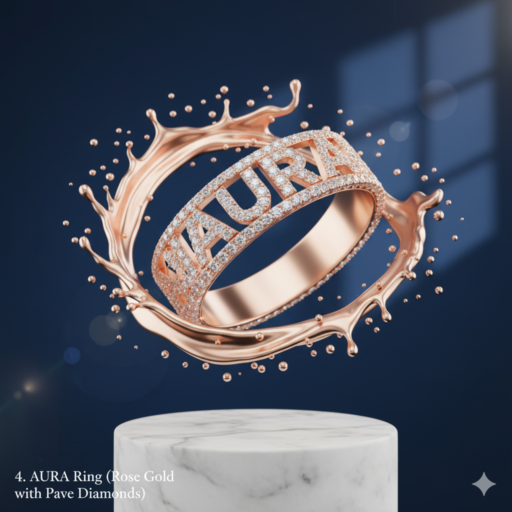 Gold Plate Ring Aura Eddition